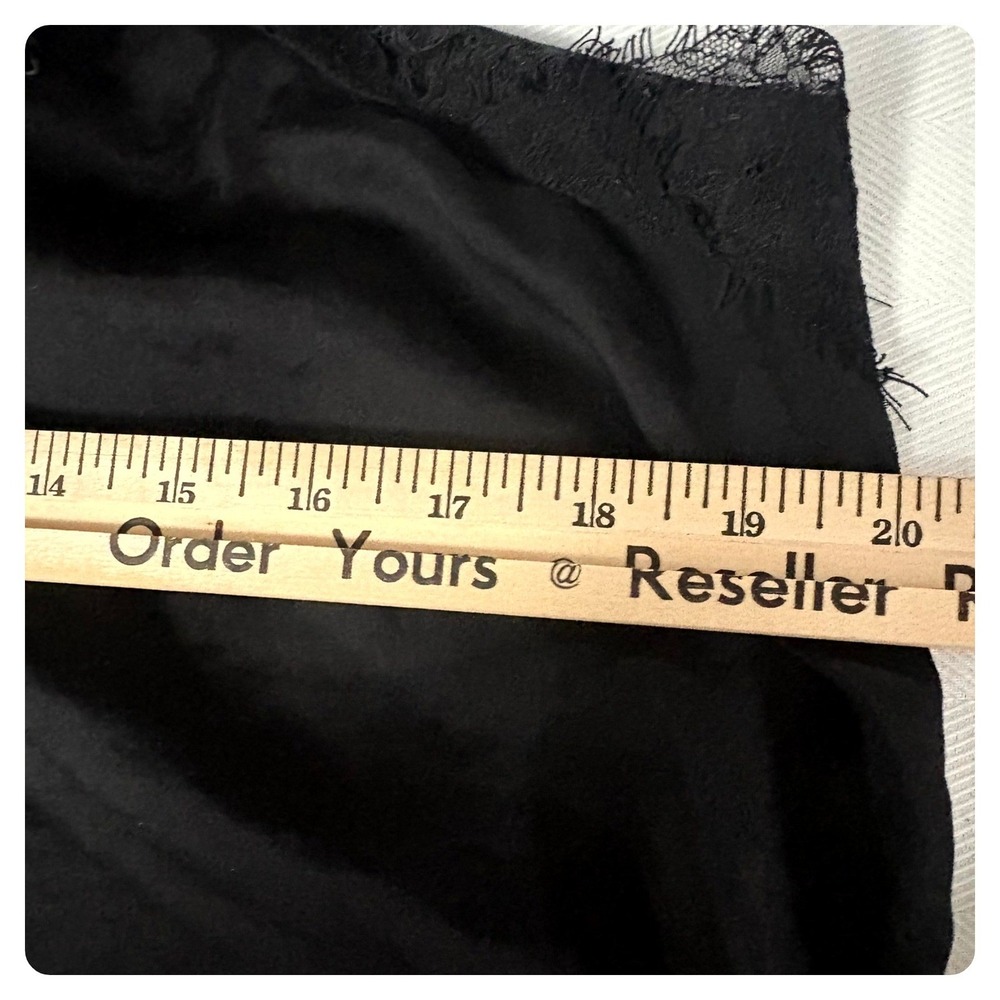 Nine west Black Satin Eyelash Lace Racerback Camisole Size Large - Picture 11 of 11